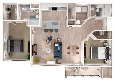 B3 Floor Plan at Zera at Reed Crossing